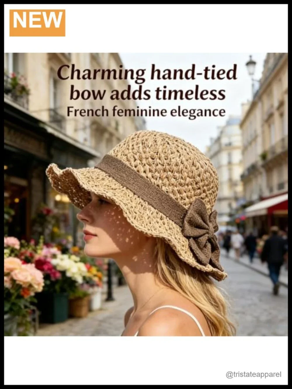 Wide Brim Woven Straw Sun Hat with Bow, Packable Travel Summer Beach Hat